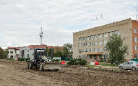 В Брюховецкой идет масштабная реконструкция улицы Красной