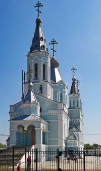 В Брюховецкой освятили верхний предел Свято-Покровского храма.