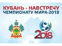Брюховецкий район встречает флаг акции «Навстречу Чемпионату мира по футболу в городе Сочи!» 
