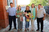 Андрей Куприн навестил Дарью Гребенюк в честь ее Дня рождения