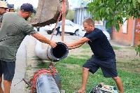 В станице Брюховецкой завершается ремонт участка водовода