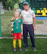 Воспитанница новоджерелиевской спортшколы завоевала медаль на первенстве края по футболу