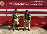 В Брюховецком районе прошли учения газодымозащитной службы