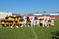 В Брюховецком районе прошел благотворительный футбольный матч «Игра добра»