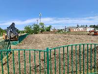 В Чепигинской начали строительство спортивной площадки