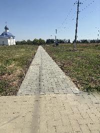 В селе Большой Бейсуг завершили строительство нового тротуара